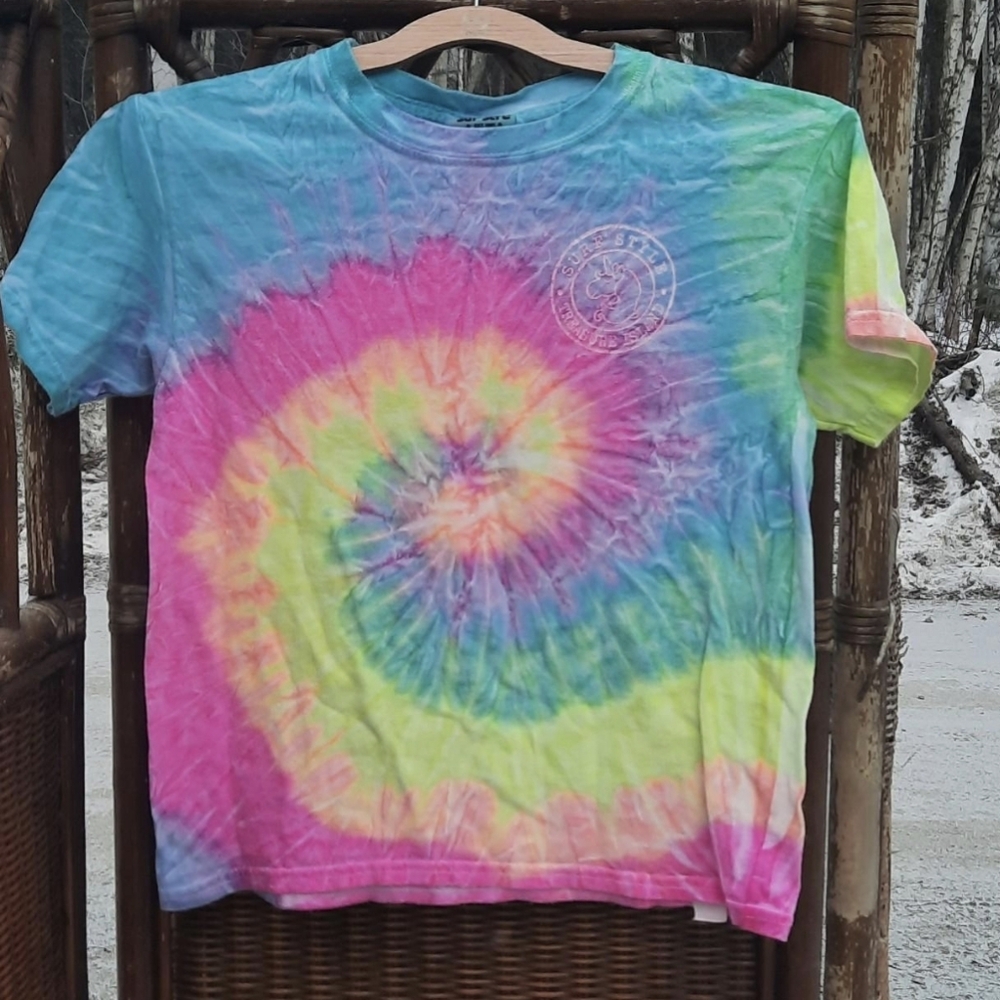 Surf Style Vibrant Tie-Dye Kids Tee